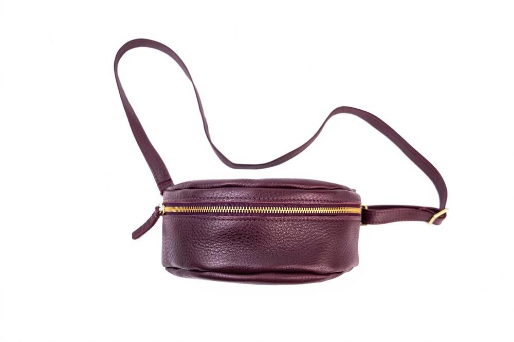 NEW PRIMECUT women's bum bag in plum